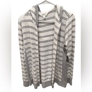 Market and Spruce striped full zip jacket